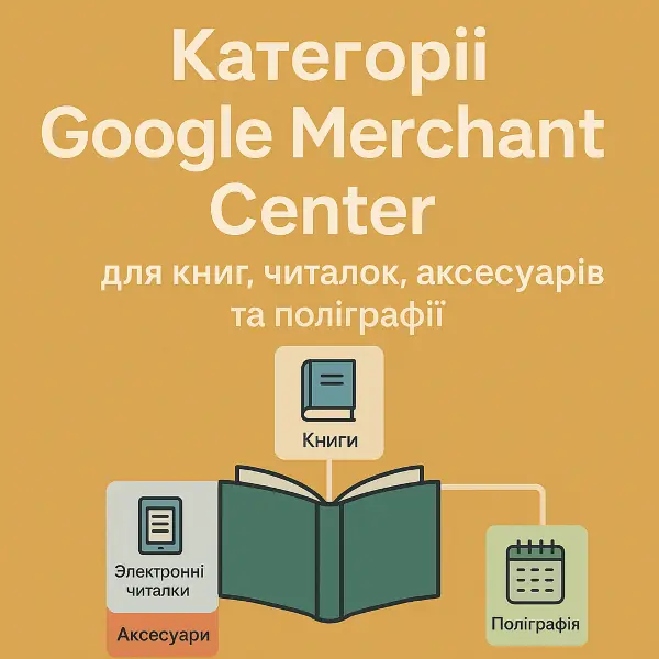 Категорії Google Merchant Center для книг